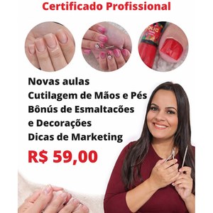 Curso de Especialização para Manicure certificado por Faby Cardoso