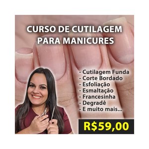 Curso de Especialização para Manicure certificado por Faby Cardoso