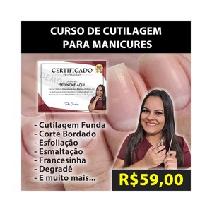 Curso de Especialização para Manicure certificado por Faby Cardoso